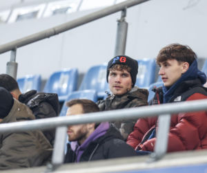 Mecz Piast Gliwice - Legia Warszawa. Kibice na stadionie