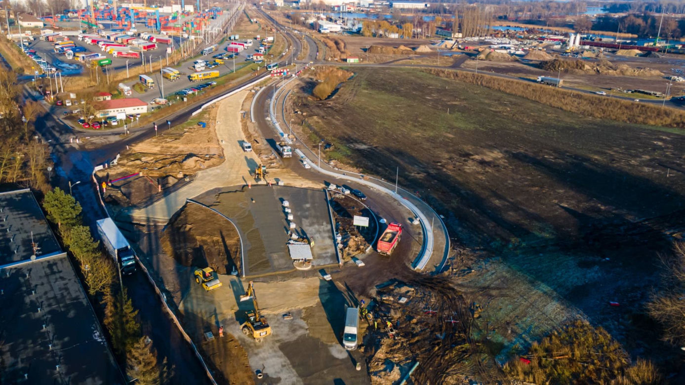 Nowe rondo w szczecińskim porcie