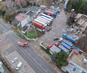 Potężny pożar hali w Warszawie. Wszystko spłonęło, zostały tylko zgliszcza