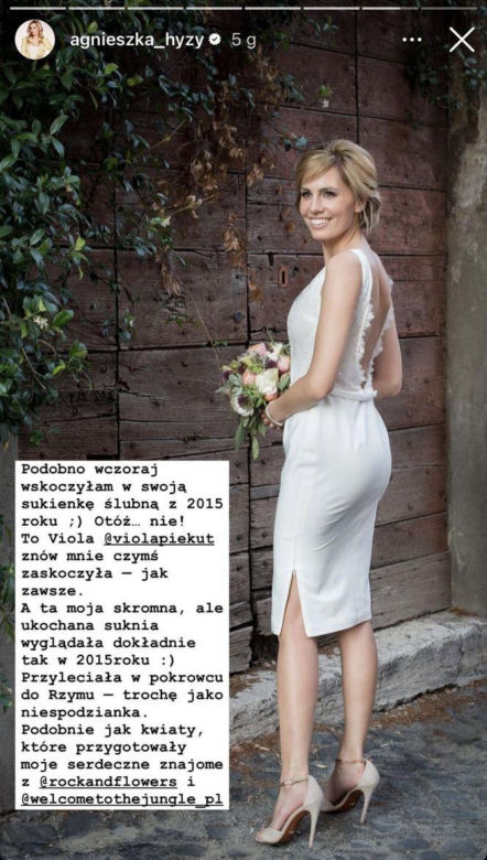 Agnieszka Hyży i Grzegorz Hyży pobrali się w 2015 r.