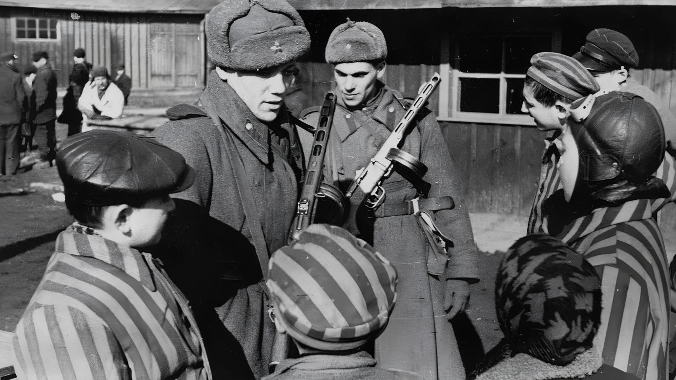 Czerwona Armia i dzieci, b. więźniowie KL Auschwitz