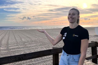 Natalia Bukowiecka i spółka w wodzie