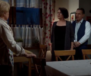 M jak miłość, odc. 1431. Artur (Robert Moskwa), Marysia (Małgorzata Pieńkowska), Barbara (Teresa Lipowska)