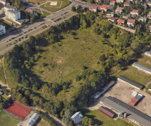 Wielki krater na Pogodnie