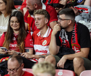 Widzew Łódź - Lech Poznań: Zdjęcia kibiców z meczu 6. kolejki PKO BP Ekstraklasy