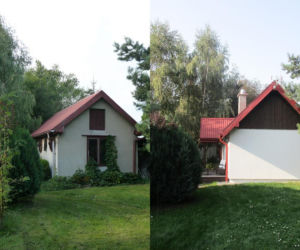Przed i po remoncie - ściana boczna