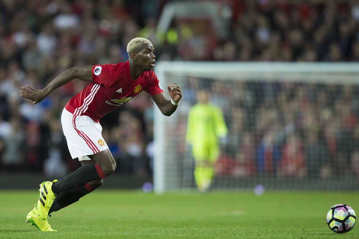 Piłkarze Manchesteru City i Manchesteru United