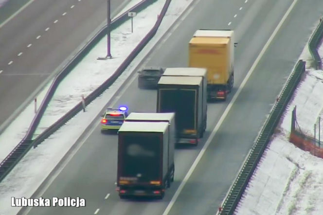 „Wyścigi słoni” na autostradzie A2