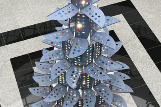 To jedyna taka choinka w Polsce. Stworzyli ją z nietypowych materiałów