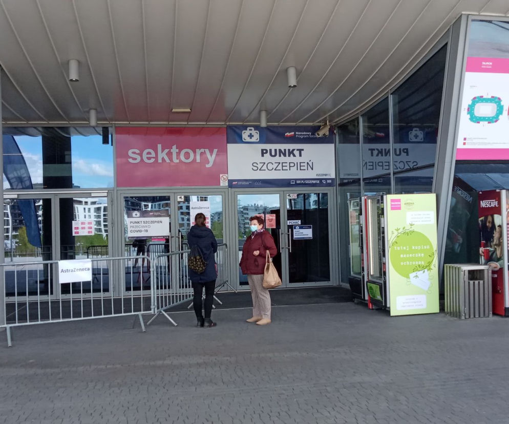 Punkt szczepień w Tauron Arenie Kraków