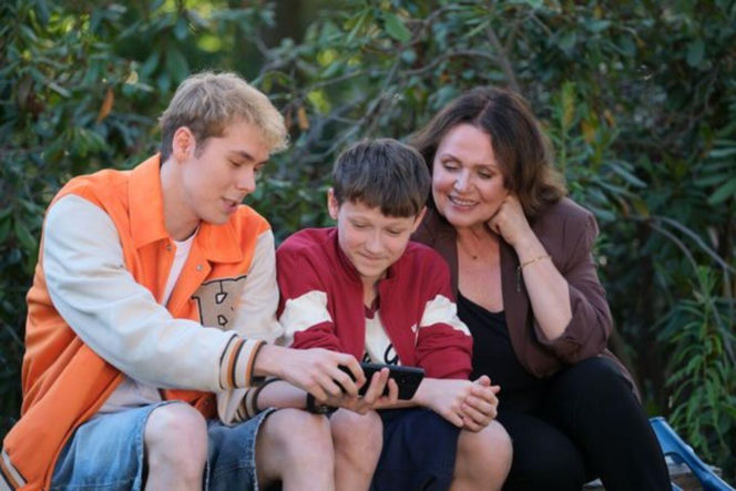 M jak miłość odc. 1899. Franek (Jarosław Śmigielski),  Michał (Igor Pawłowski), Marysia (Małgorzata Pieńkowska)