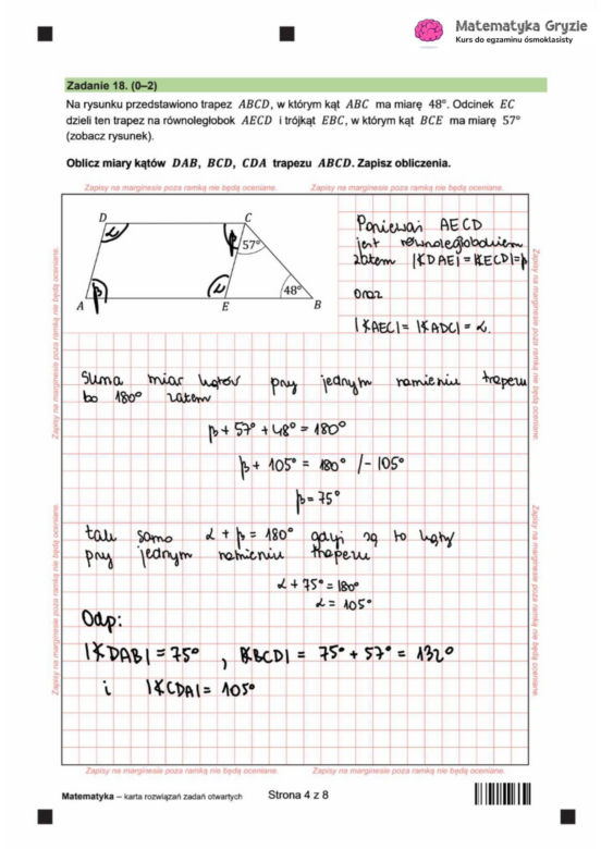 Egzamin ósmoklasisty 2025 - matematyka