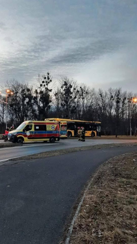 Wypadek z udziałem autobusów w Katowicach