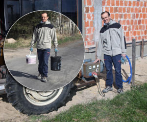 Zbudował dom marzeń na Mazowszu. Teraz nosi wodę w wiadrach