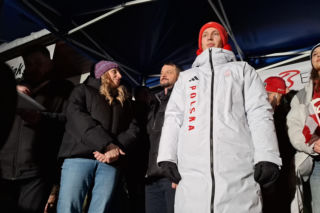 Powitanie Kacpra Tomasiaka w Bystrej 18.02.2026