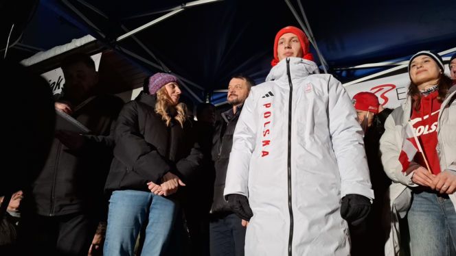 Powitanie Kacpra Tomasiaka w Bystrej 18.02.2026