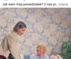 M jak miłość nowy sezon. Agnes (Amanda Mincewicz), Antoś (Mikołaj Jankowski), Barbara (Teresa Lipowska) na planie
