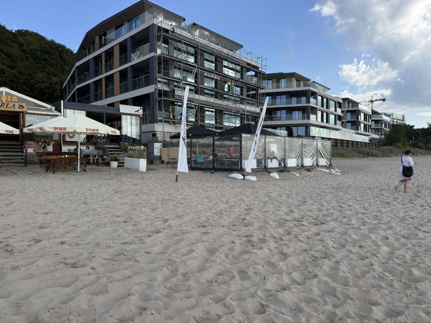Apartamentowiec na plaży w Międzyzdrojach