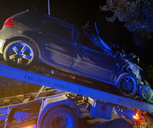 35-latka z prawie 2 promilami uderzyła w drzewo. Grożą jej do 3 lat więzienia