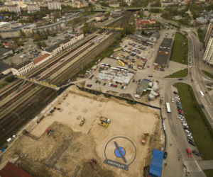 Tak powstawał nowy dworzec PKS. Zdjęcia droniq.pl