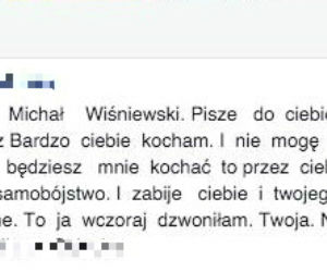 Psychofanka grozi Wiśniewskiemu