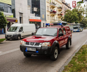 Wypadek w centrum Ełku. Poszkodowana kobieta i dziecko [ZDJĘCIA]