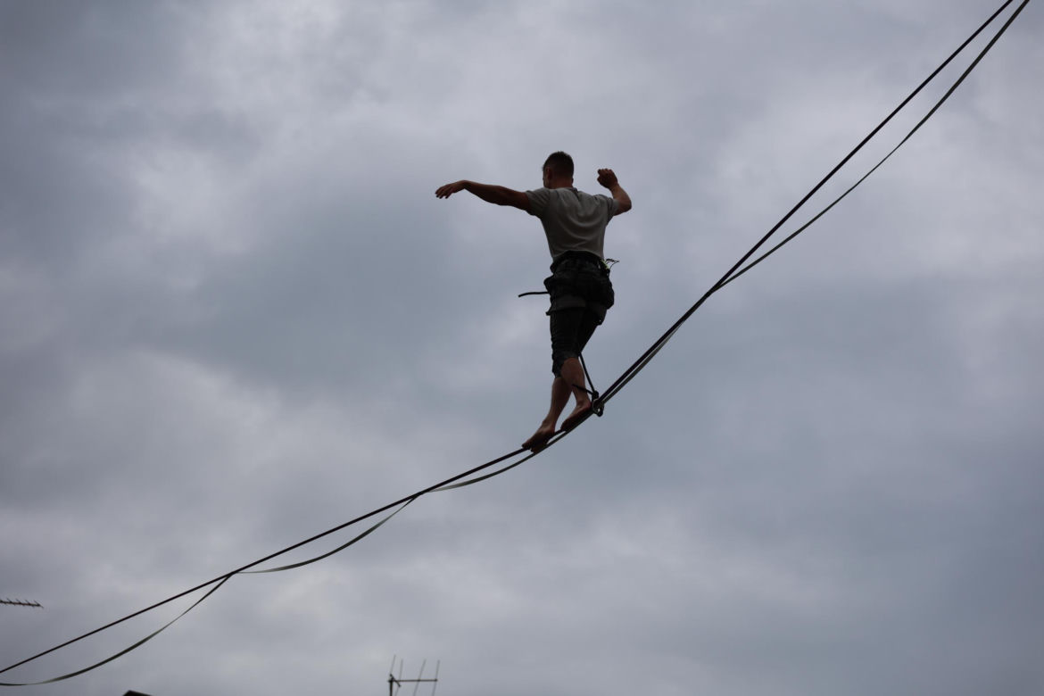 Urban Highline Festival 2024 przy Trybunale Koronnym w Lublinie