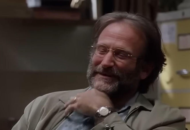 Robin Williams zaimprowizował całą scenę. Śmiech Matta Damona nie był udawany