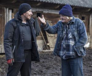 Andrzej i Jastrząb, bohaterowie serialu Rolnicy. Podlasie