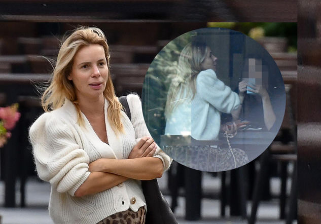 Ciężarna Izabela Janachowska w kawiarni. Przyjechała autem za miliony i z torebką za kilkadziesiąt tysięcy złotych