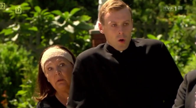 ''Ranczo'' 8 Michałowa (Marta Lipińska), wikary Maciej (Mateusz Rusin) 