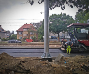 Postęp prac na węźle Łękno