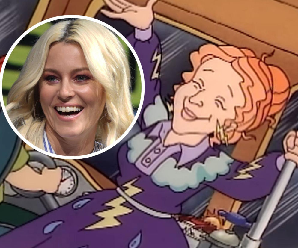 Radosna Pani Frizzle w autobusie. Na miniaturze obok aktorka Elizabeth Banks. O nowym filmie przeczytasz na SE.
