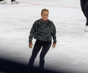 Aneta Zając na łyżwach