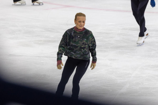 Aneta Zając na łyżwach