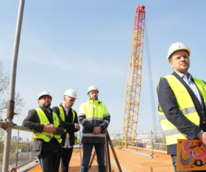 Konferencja prasowa dotycząca Mostu Pieszo-Rowerowego