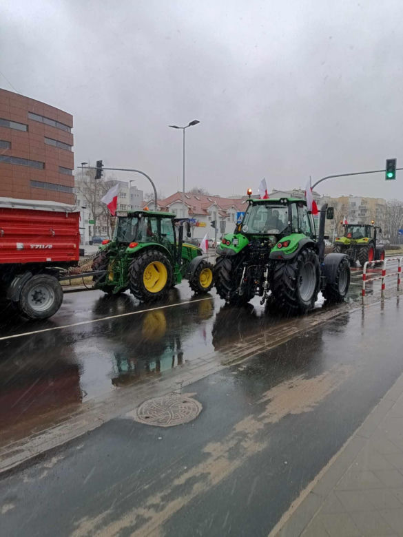 Protest rolników w Toruniu [9.02.2024]