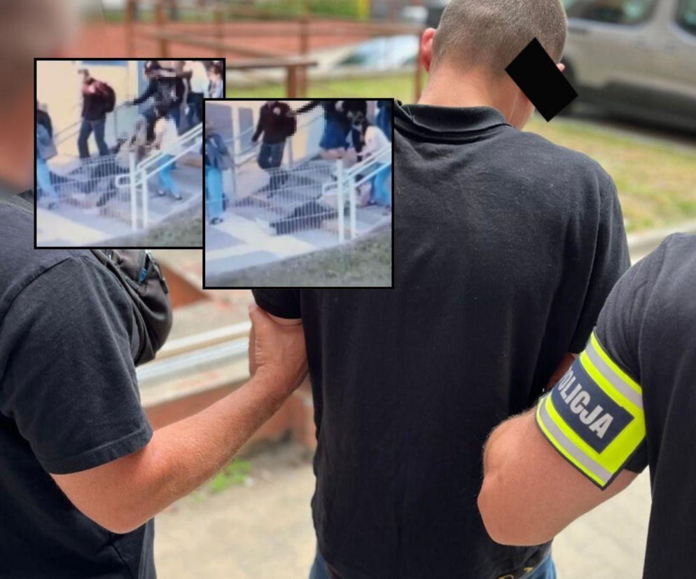 41-latek brutalnie skopał przypadkową kobietę na schodach. Kuriozalne tłumaczenie mężczyzny
