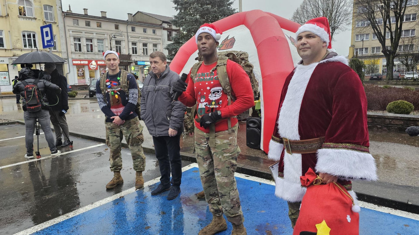 Marsz żołnierzy US ARMY w Drawsku Pomorskim 