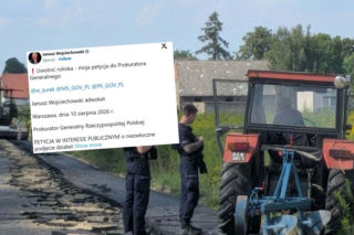 „Uwolnić rolnika”. Jest petycja w sprawie mężczyzny, który zaorał asfalt