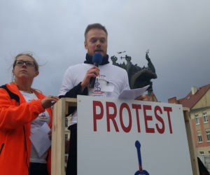 Pikieta medyków w Bydgoszczy