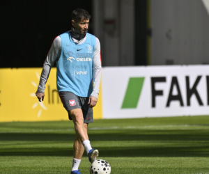 Trening reprezentacji Polski przed meczem ze Szwecją