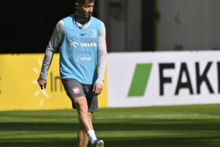 Trening reprezentacji Polski przed meczem ze Szwecją