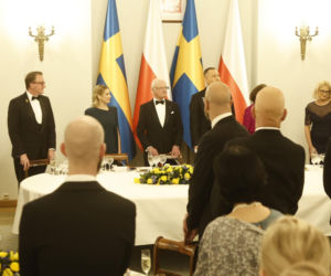 Obiad na cześć szwedzkiej pary królewskiej