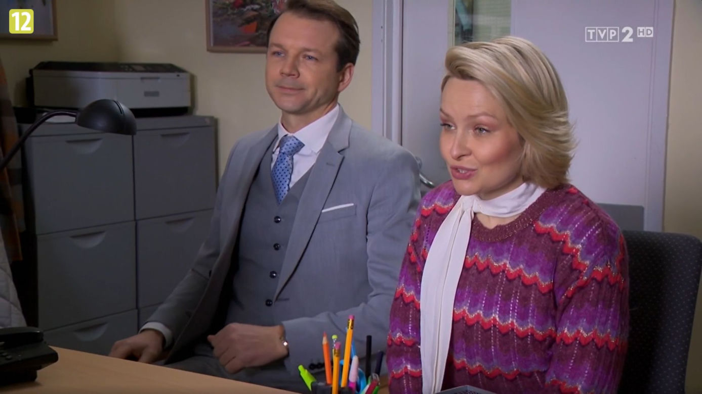 Barwy szczęścia, odc. 2443: Bożena (Marieta Żukowska), Bruno (Lesław Żurek)