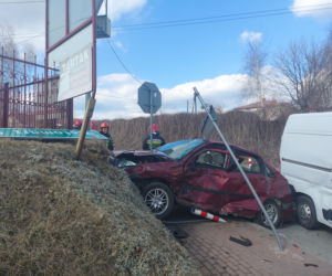 Wypadek na feralnym skrzyżowaniu w Ambrożowie 
