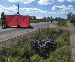 Tragedia w Napolu koło Kowalewa Pomorskiego. Nie żyje motorowerzysta
