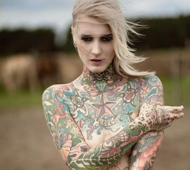 Zobacz najbardziej wytatuowaną modelkę świata
