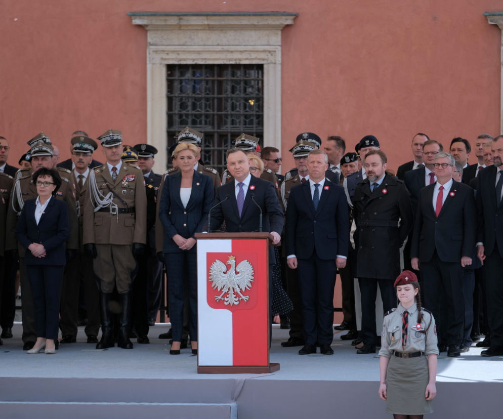 Obchody święta Konstytucji 3 maja. Prezydent Duda podziękował Polakom