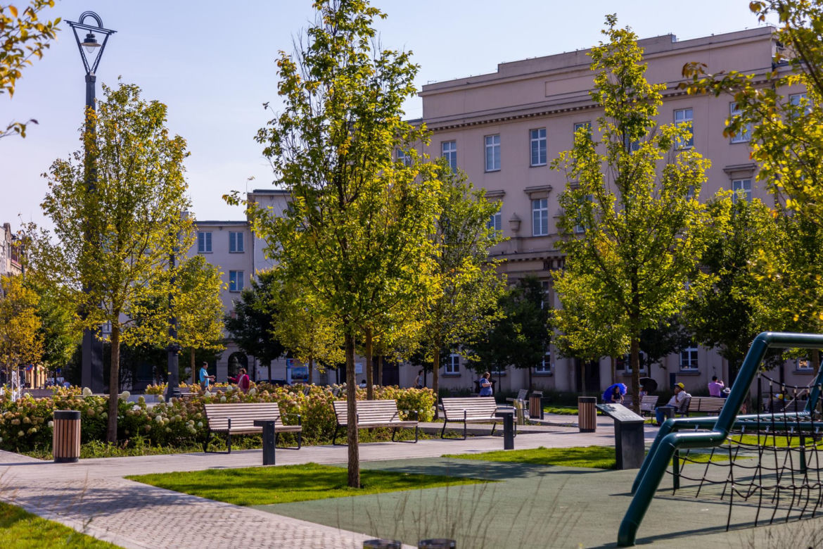Plac Wolności w Łodzi po remoncie